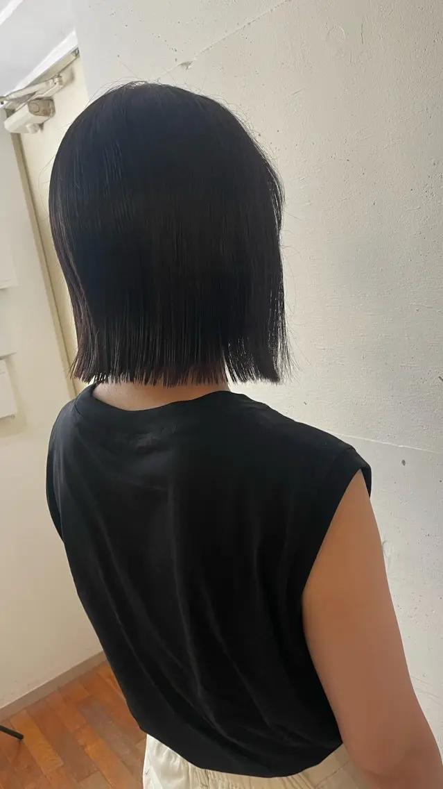 ショート 切りっぱなしボブ ボブ honoka/ bob/layerのヘアスタイル