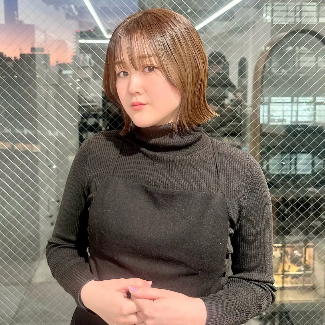 ミディアム カラー カット ヘアカラー トリートメント ブリーチなし/レイヤ ー特化🌈Tommyのヘアスタイル