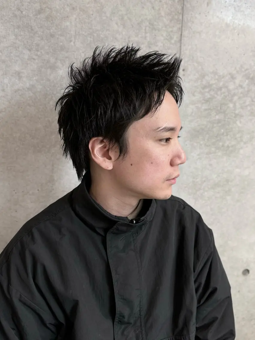 ショート メンズ 学生（メンズ向け） スパイキーショート 学生 ショートヘア カット 原宿メンズ/パーマ/ フェード/REOのヘアスタイル