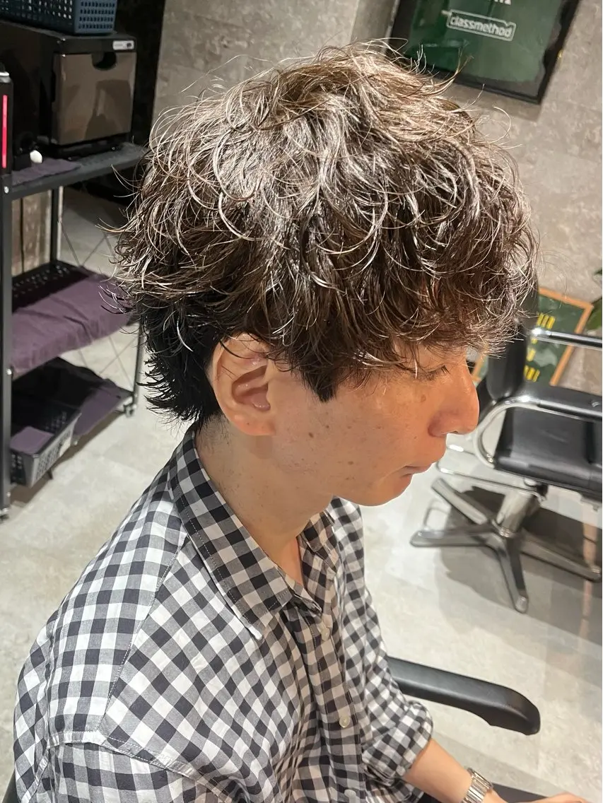 ショート パーマ カット パーマ Matsui/パーマ /メンズ特化/アネロのヘアスタイル