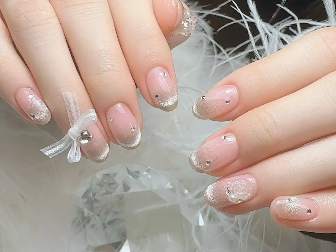ネイル クリアネイル フットネイル フレンチネイル ジェルネイル 韓国ネイル ハンドネイル ハンドケア nail salon Feerieのネイルデザイン