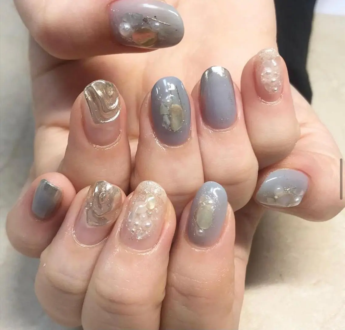 ネイル ニュアンスネイル mellow mのネイルデザイン