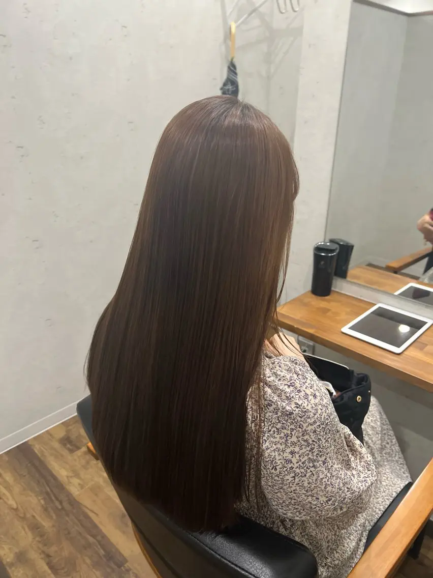 ロング カラー 髪質改善 トリートメント ナチュラルカラー 錦糸町【三橋衿奈】のヘアスタイル