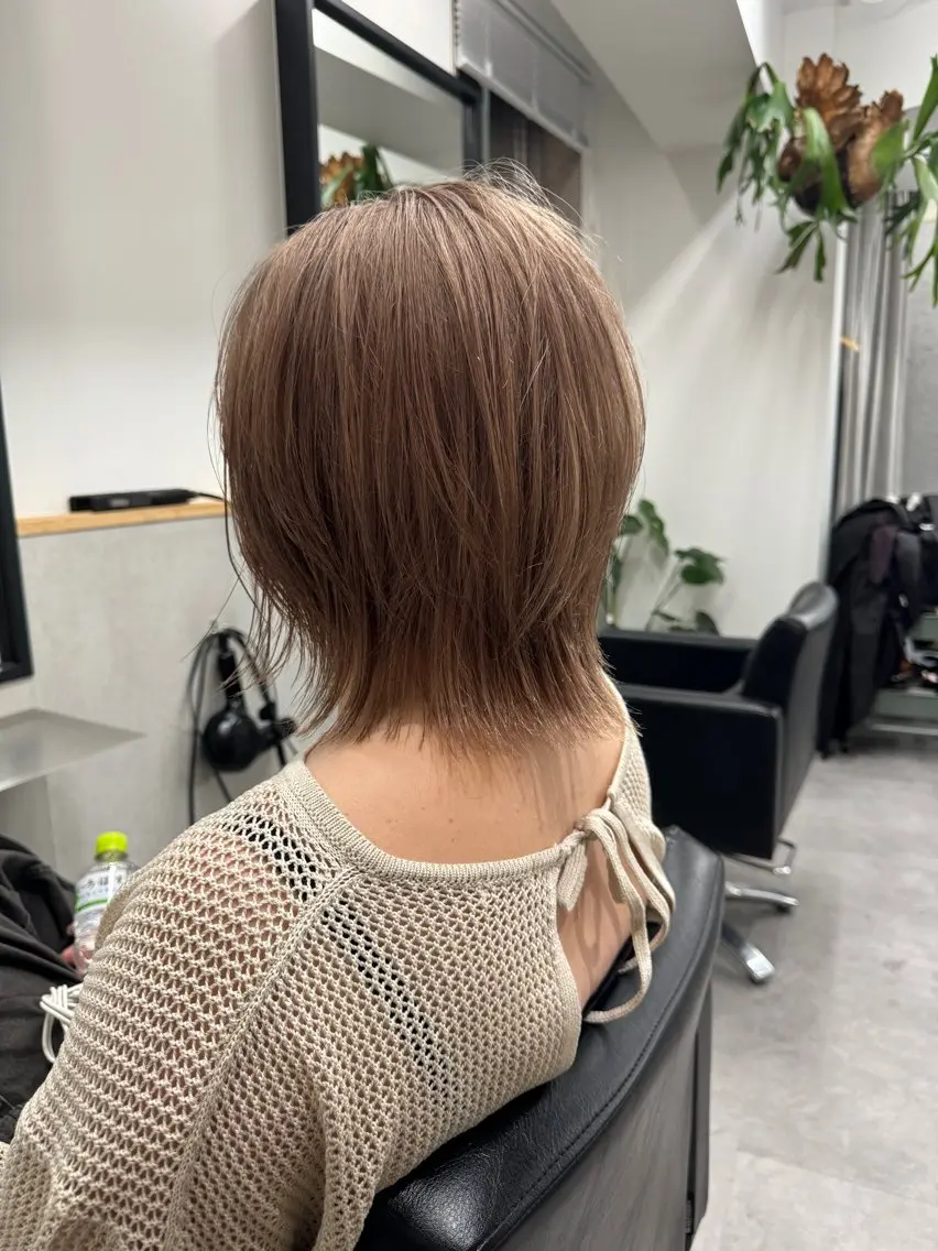 ミディアム ボブ/レイヤーカット 縮毛矯正/コウキ新宿のヘアスタイル