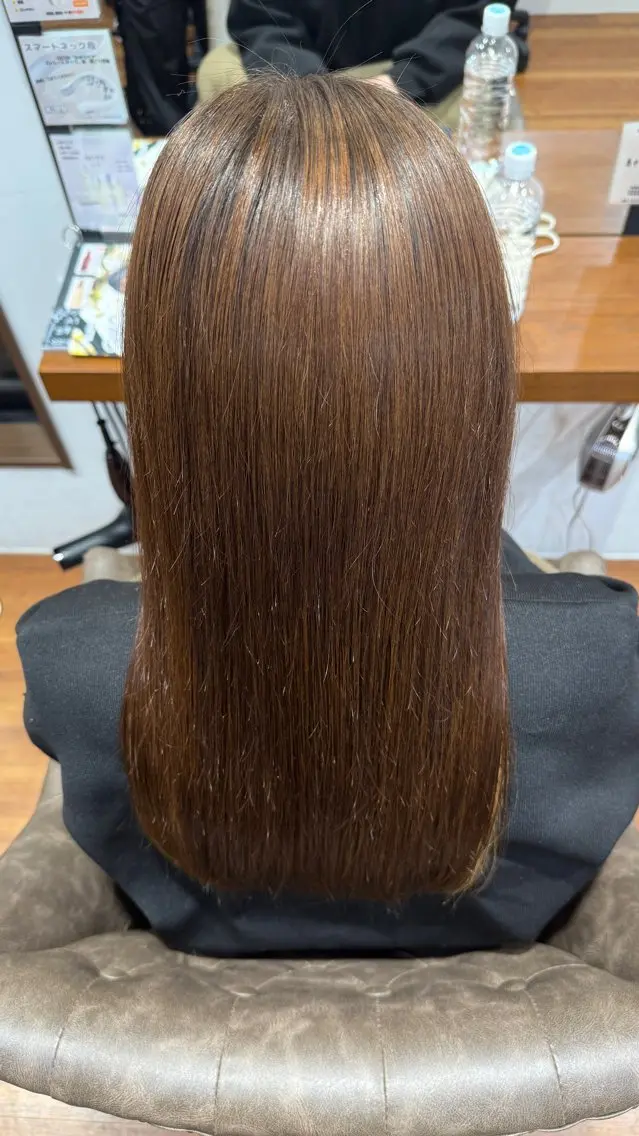 【新規限定】似合わせカット✂︎+滑らかストレート🫧(酸性ストレート)の写真