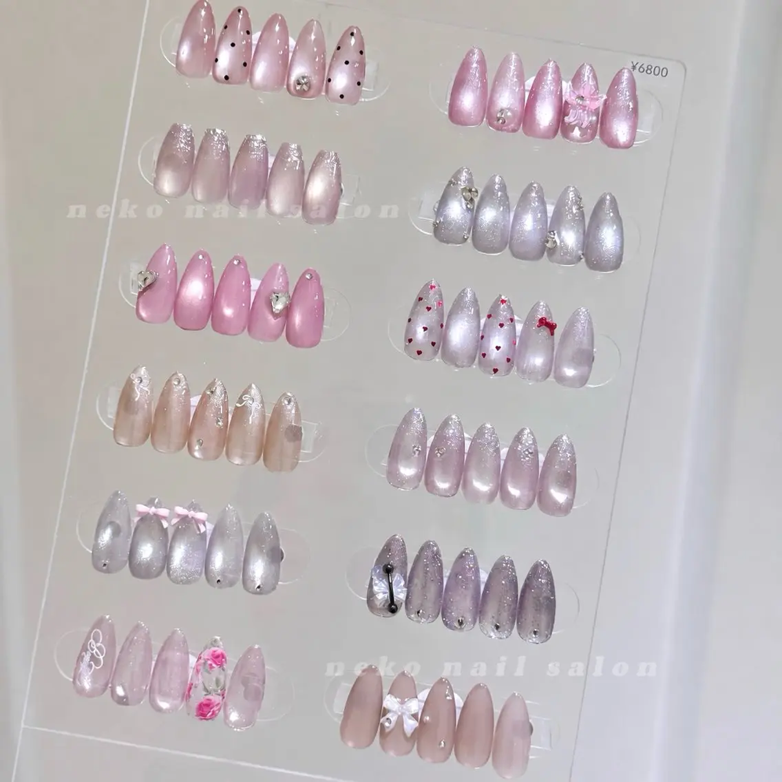 ネイル マグネットネイル ハンドネイル neko nail三宮元町店のネイルデザイン