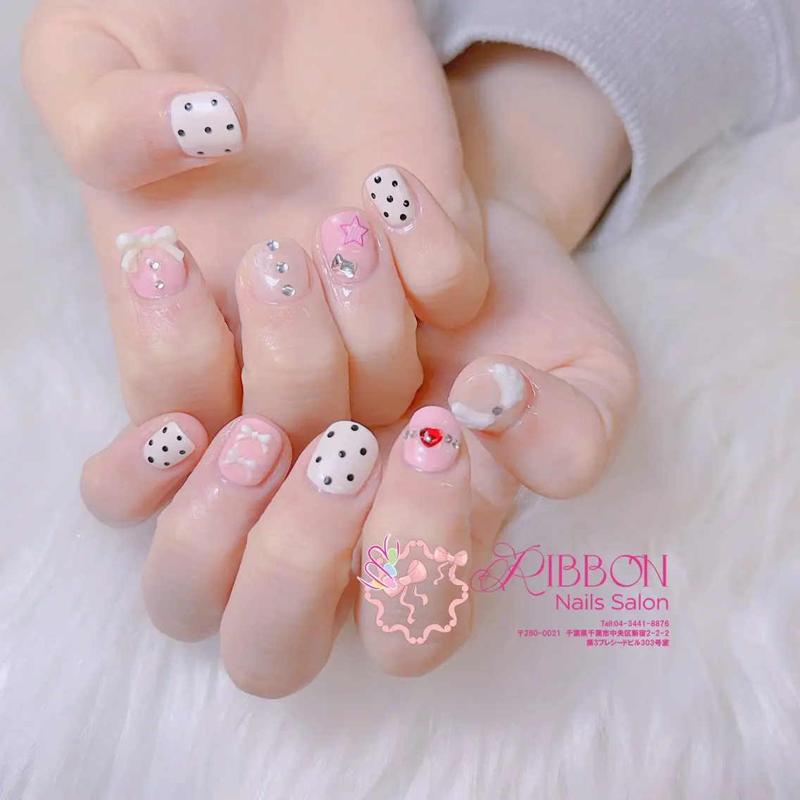 ネイル チークネイル フットネイル フレンチネイル グラデーション 韓国ネイル ハンドネイル Ribbonnail salonのネイルデザイン