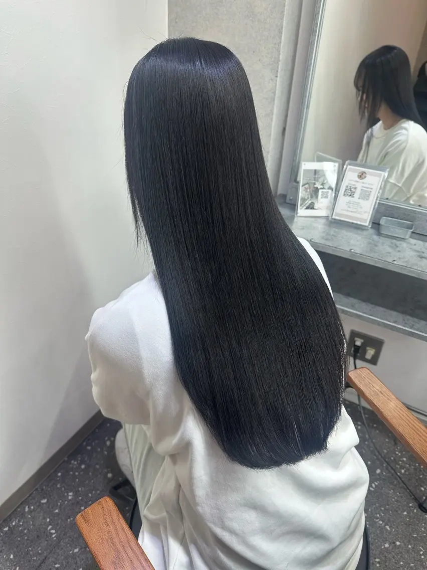 ロング カラー パーマ カット ヘアカラー 縮毛矯正 トリートメント 髪質改善⭐️縮毛矯正 中野⭐️Rinaのヘアスタイル