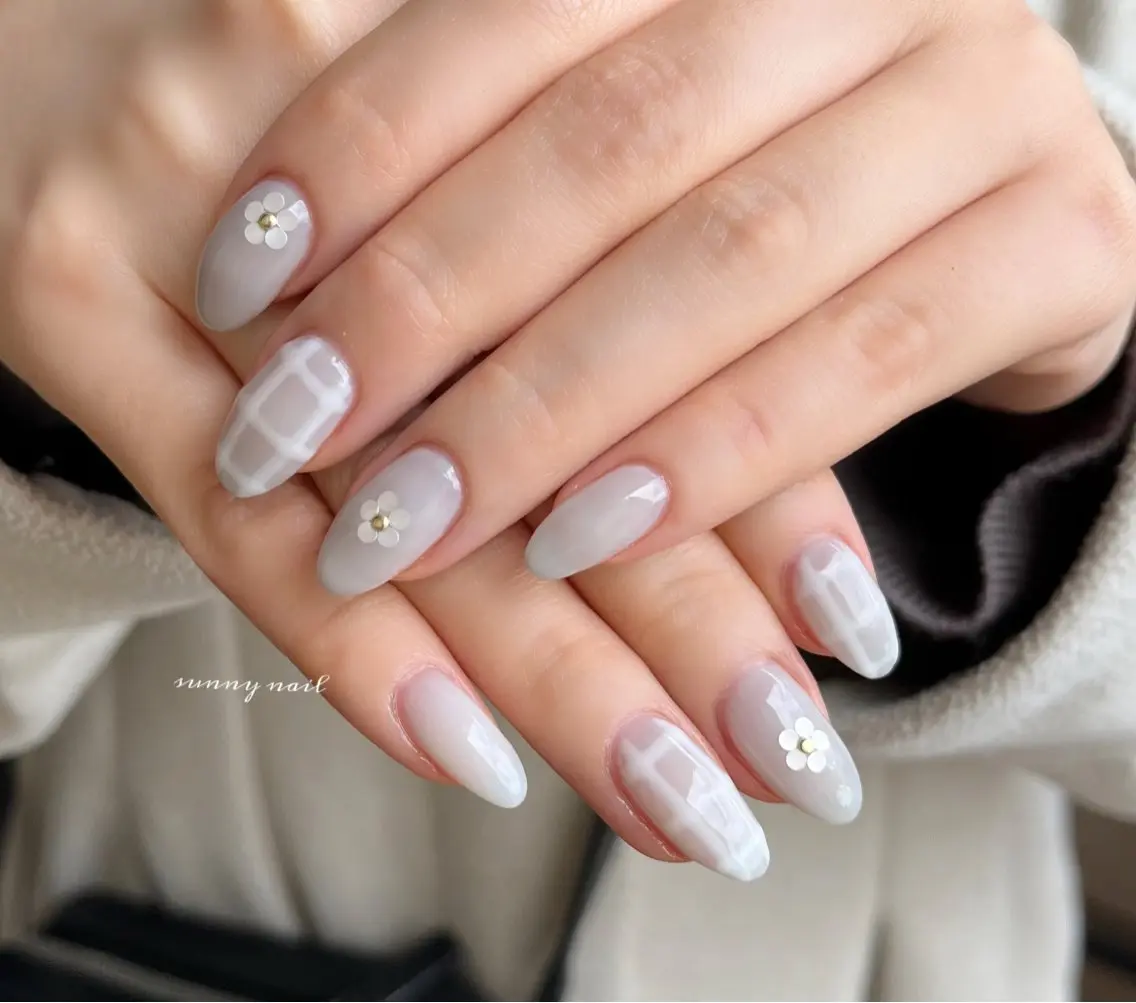 ネイル ジェルネイル パラジェル 春ネイル sunny nailのネイルデザイン