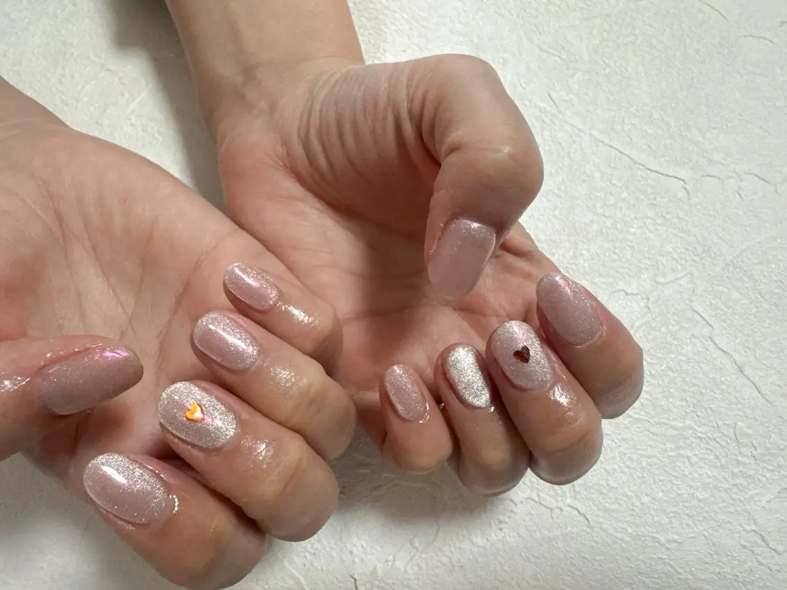 ネイル フットネイル ジェルネイル マグネットネイル パラジェル 春ネイル kiki nail たまプラーザのネイルデザイン