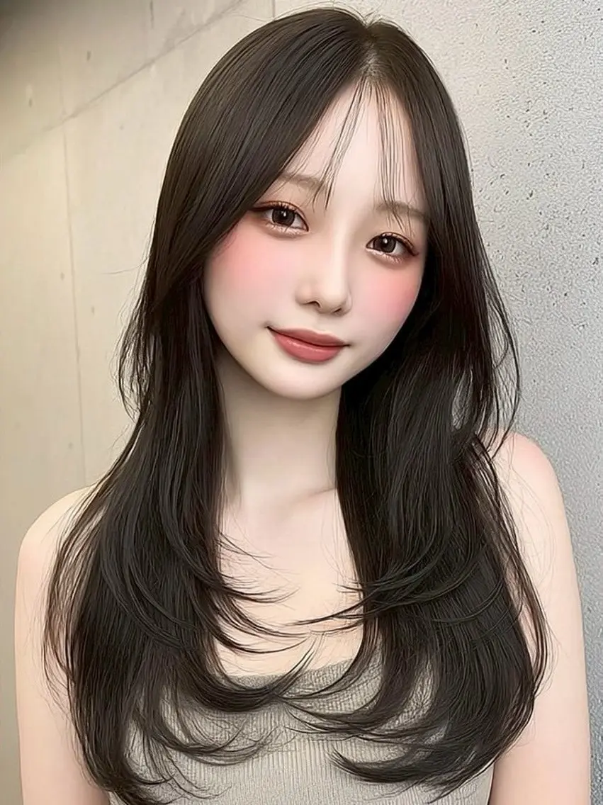 ロング カラー カット トリートメント ✂️垢抜け/トレンド レイヤー/韓国/IRのヘアスタイル