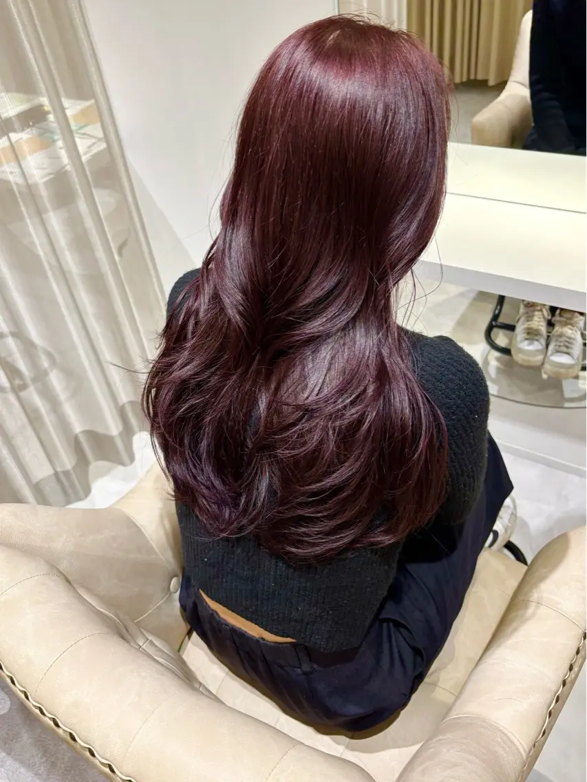 カラー レッドカラー 竹堂 綾汰のヘアスタイル