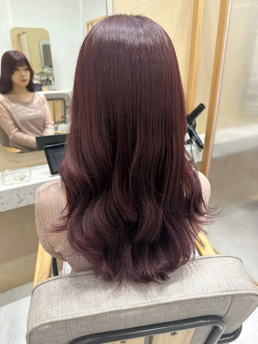 ロング カット ヘアカラー トリートメント 🌜美髪矯正/艶髪 /ボブ/こころ🌛のヘアスタイル