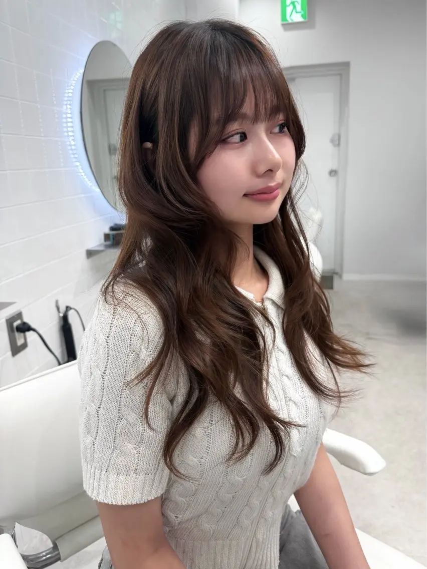 ロング カラー カット ヘアカラー トリートメント 大阪梅田/ イマムラミヅキのヘアスタイル