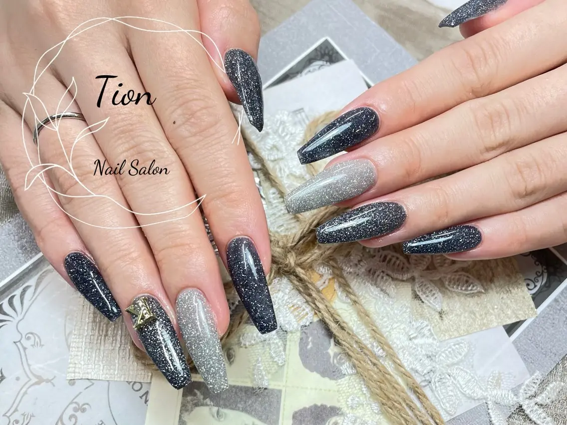 ネイル 長さ出し フットネイル ジェルネイル 韓国ネイル マグネットネイル Nailsalon Tion二子玉川店のネイルデザイン