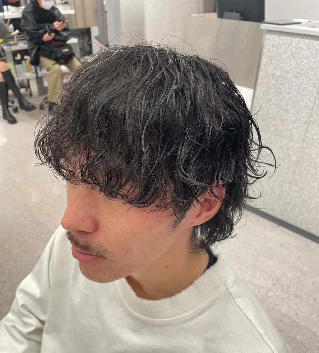 パーマ メンズ 京都河原町 メンズパーマ助川龍哉のヘアスタイル
