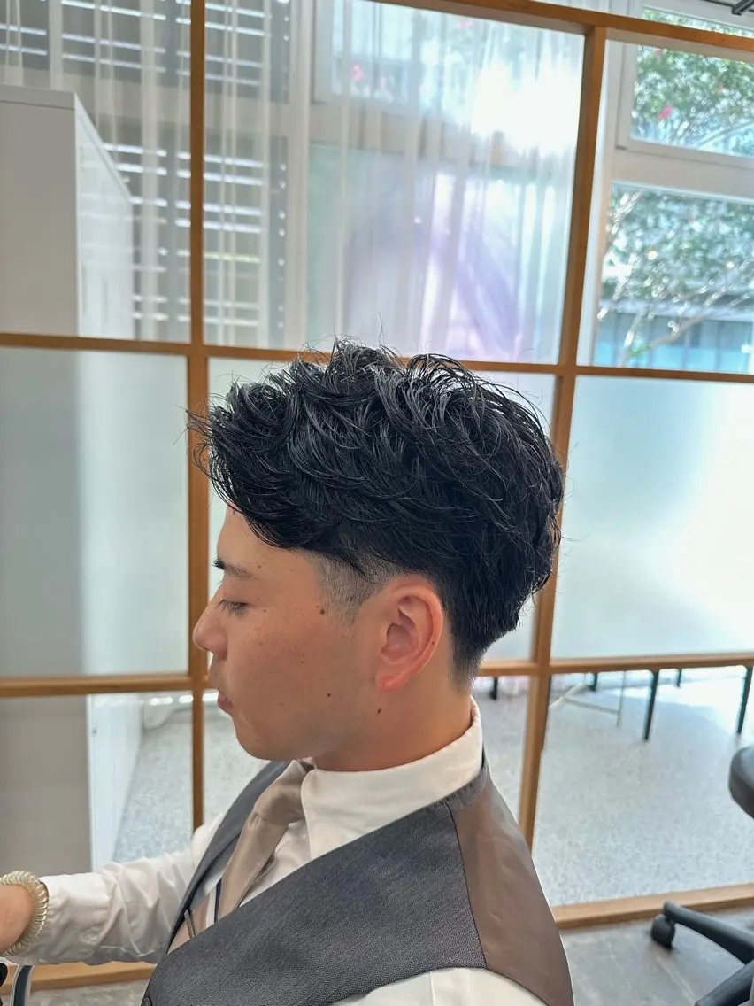 ショート メンズ メンズパーマ 鈴木 雅人のヘアスタイル