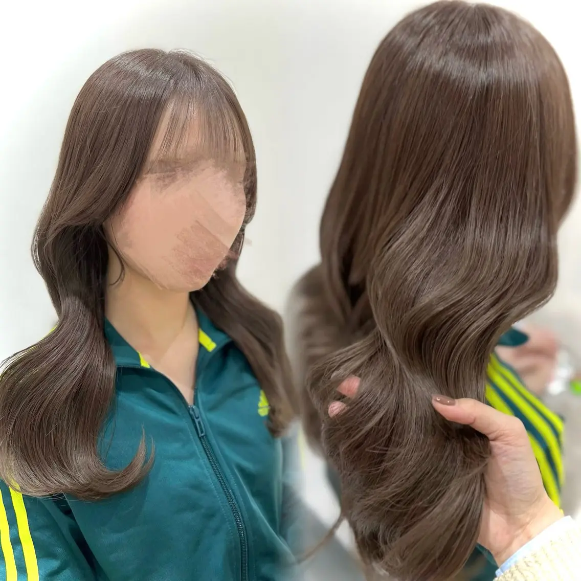 セミロング カラー Zina aimiのヘアスタイル
