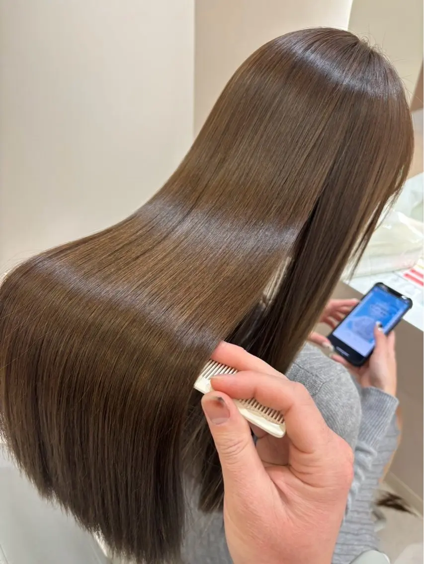 ロング カラー カット ヘアカラー トリートメント Zina千葉2nd 💫萌音のヘアスタイル