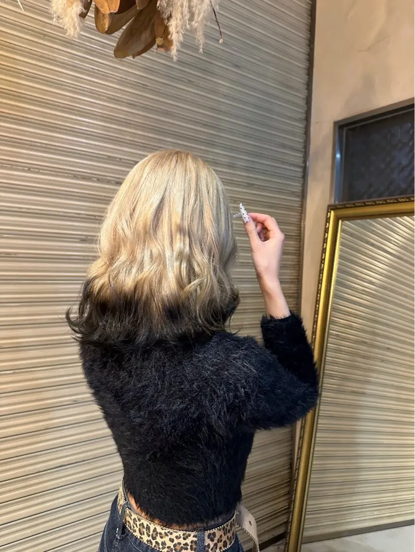 カラー デザインカラー ヘアカラー 植吉 琉月のヘアスタイル