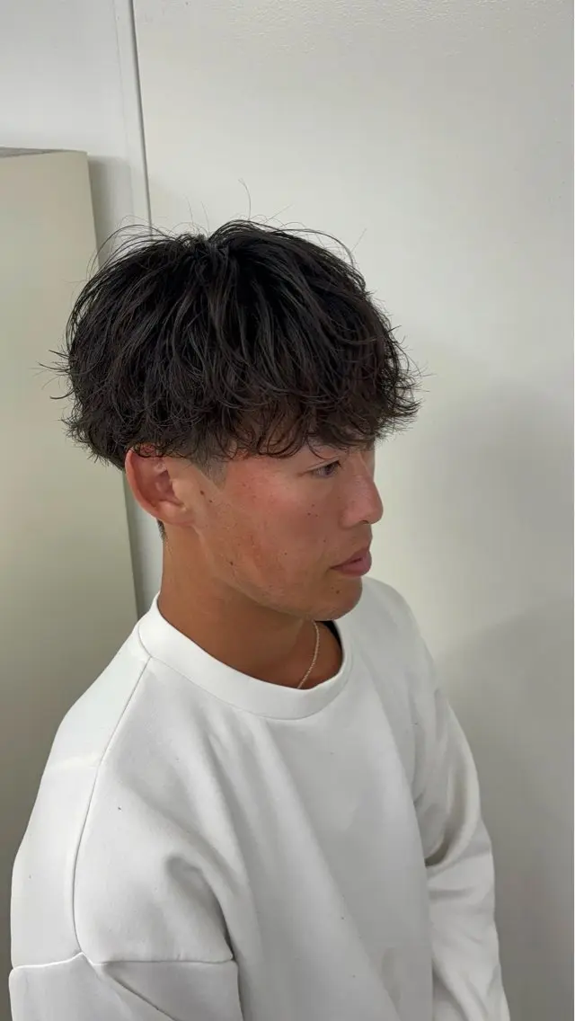 ショート パーマ メンズ カット パーマ 名古屋メンズパーマ /松井生のヘアスタイル