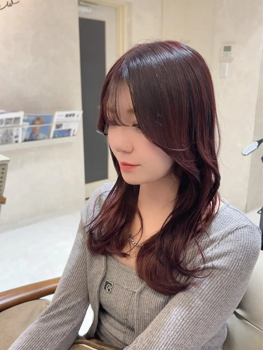 セミロング カット ヘアカラー トリートメント 本店店長☆ 前原海翔のヘアスタイル