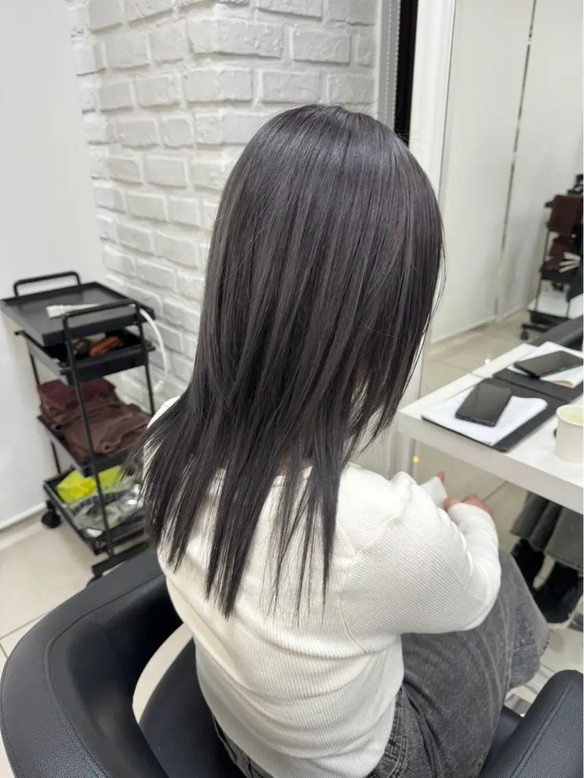 ロング カラー ヘアアレンジ 縮毛矯正指名No.1 艶カラー/SHIMAのヘアスタイル