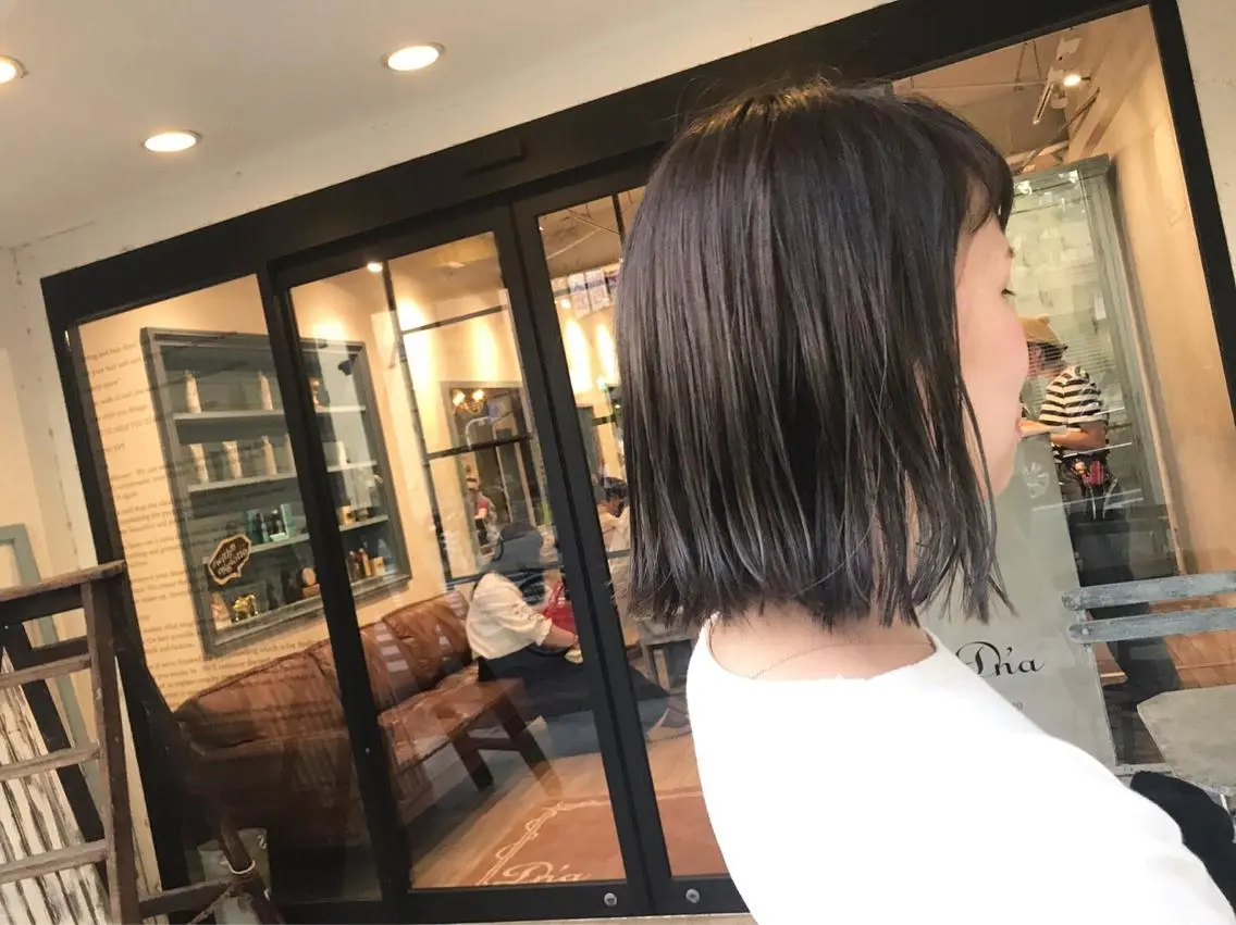 ミディアム カラー オリーブ透明感カラー 表参道/MIKUのヘアスタイル