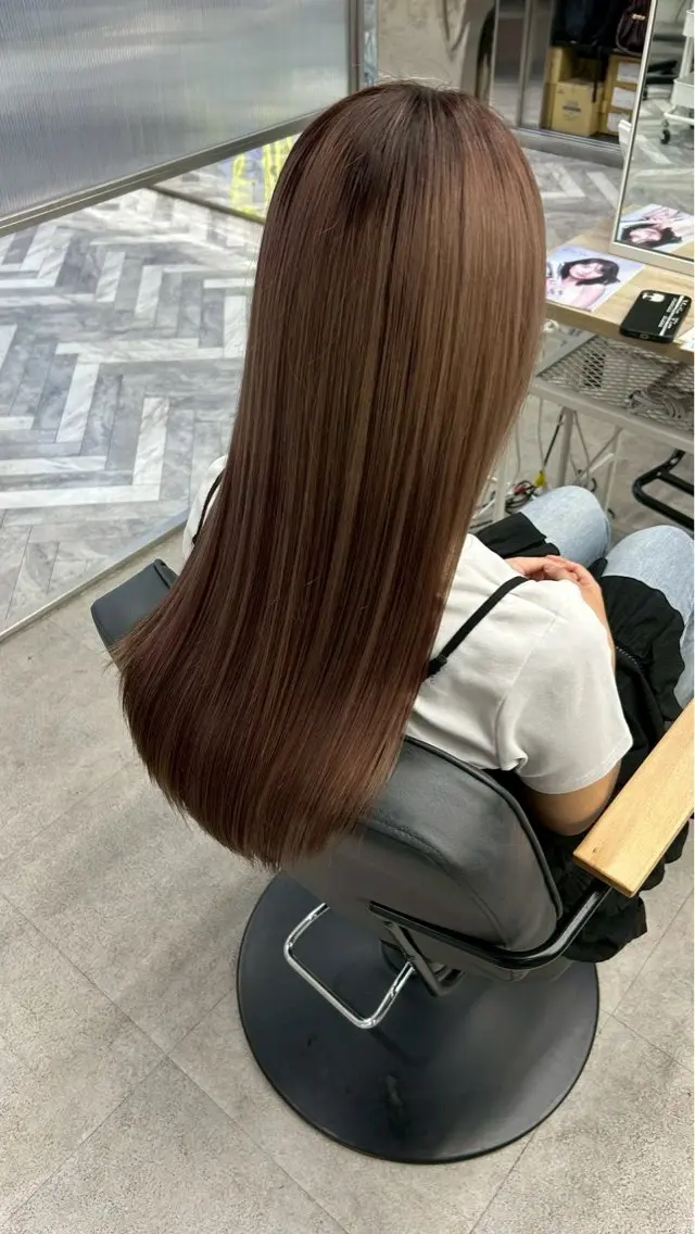 ロング トリートメント himari💜 暖色/レイヤーカットのヘアスタイル