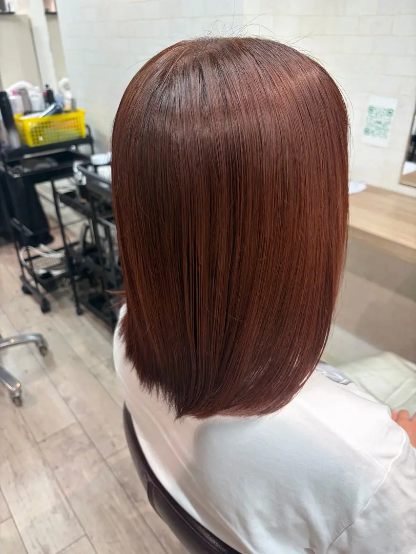 カラー ブラウンカラー ヘアカラー 大賀 鈴のヘアスタイル