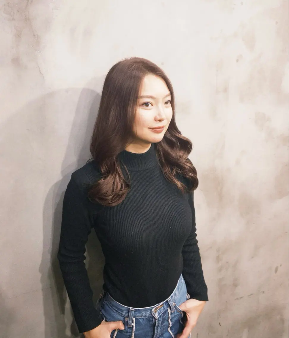 ロング カラー 透明感カラー 似合わせカット トリートメント ヘアカラー トリートメント Hina🧵/恵比寿 中目黒/透明感カラーのヘアスタイル