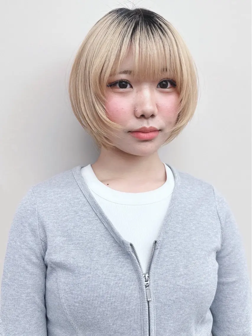 ショート ボブ/ゆるふわ ボブパーマ/とういのヘアスタイル