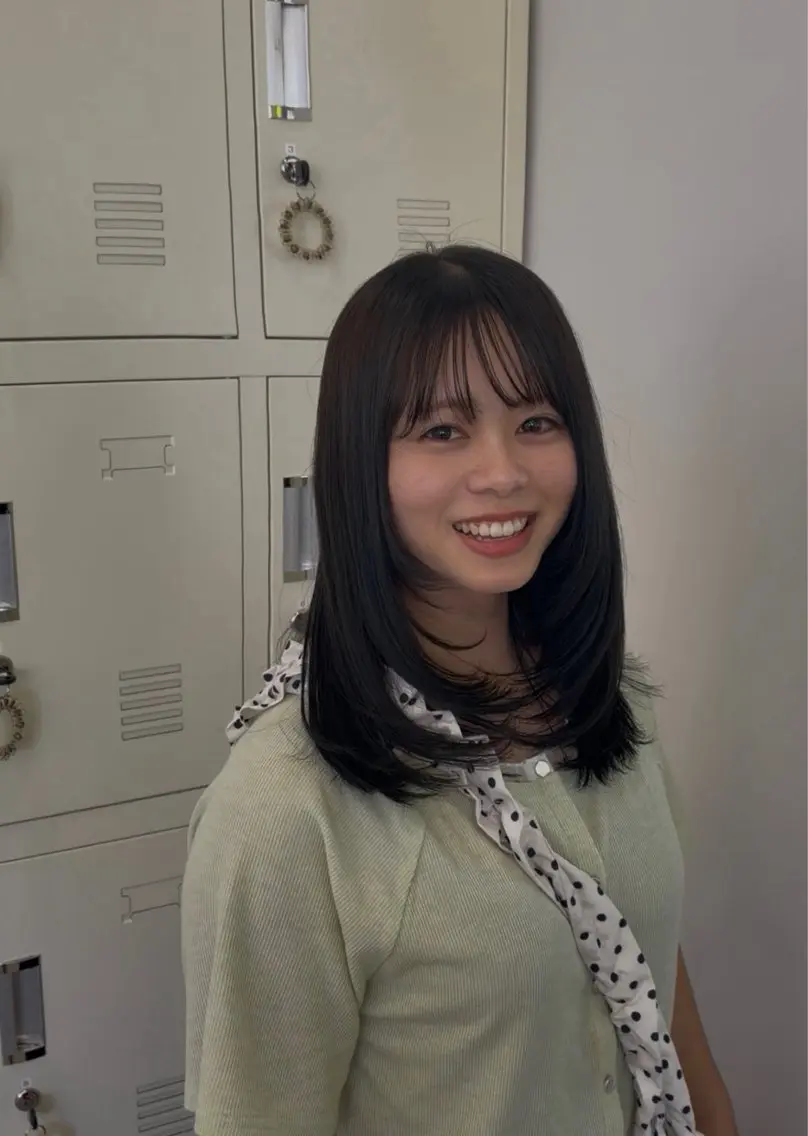 ミディアム ヘアカラー début 【ももか】のヘアスタイル