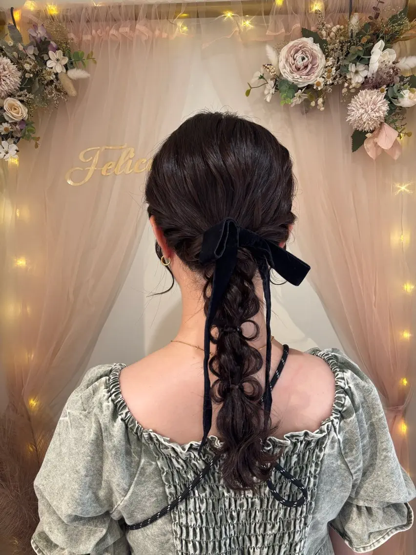 ヘアアレンジ ハーフアップ ヘアセット 🌺ヘアメイク SYOKA🌺のヘアスタイル