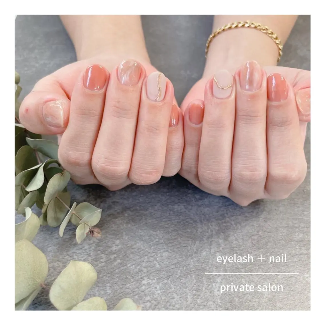 ネイル ニュアンスネイル 春ネイル ＆ nailのマツエク・マツパデザイン