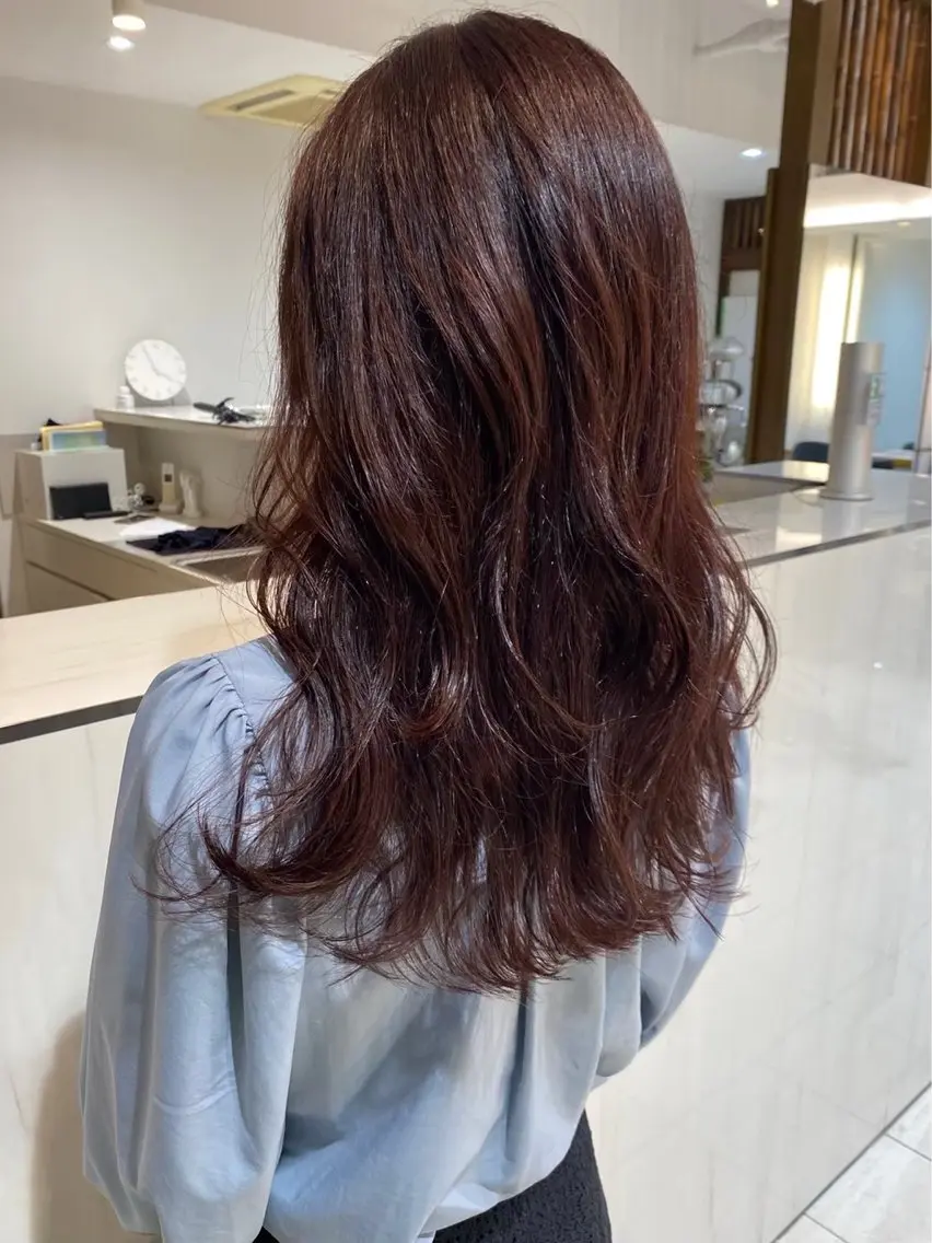 カラー ブラウンカラー レッドカラー カラーモデル募集中/ 川合絢子のヘアスタイル