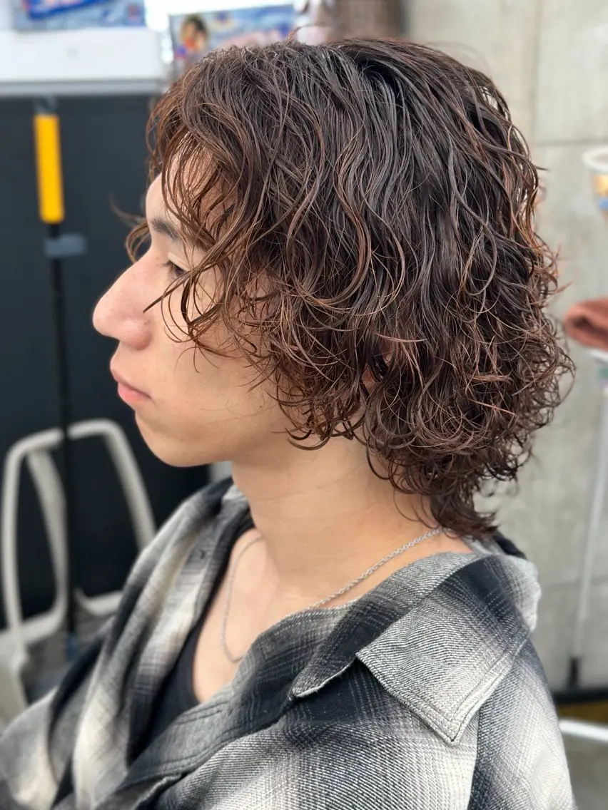 🌊【人気No.1】海外風波巻きパーマ➕カット✂️の写真