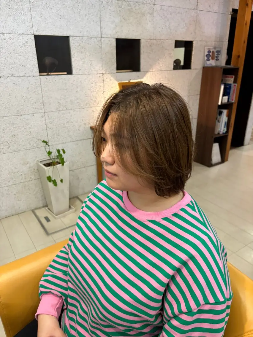 ミディアム カラー 大野 相貴のヘアスタイル