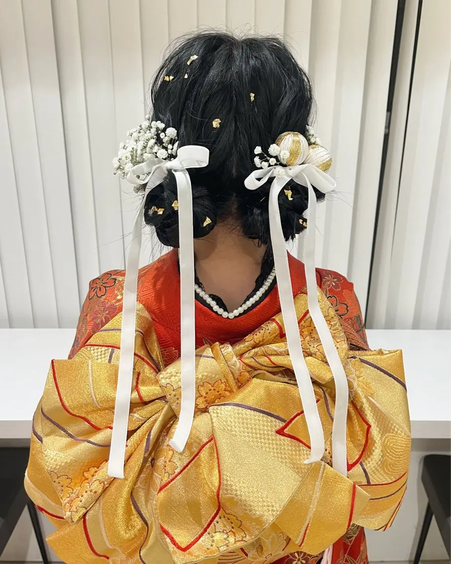 ヘアアレンジ 成人式 結婚式・ブライダル 卒業式のヘアスタイル 着付け サソウ ユリエ🥥のヘアスタイル
