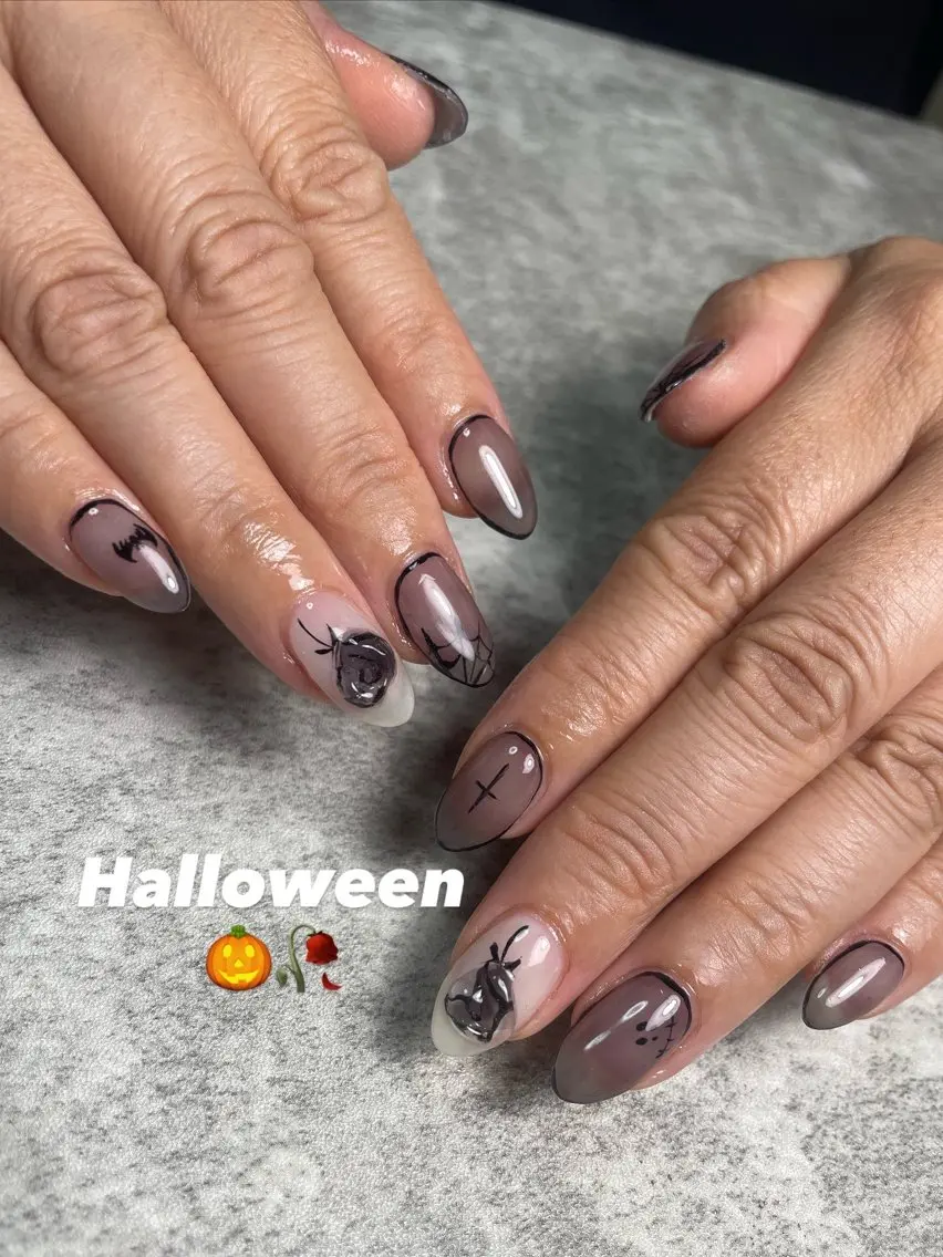 ネイル アートネイル 持ち込み ハンドネイル RISA joie nailのネイルデザイン