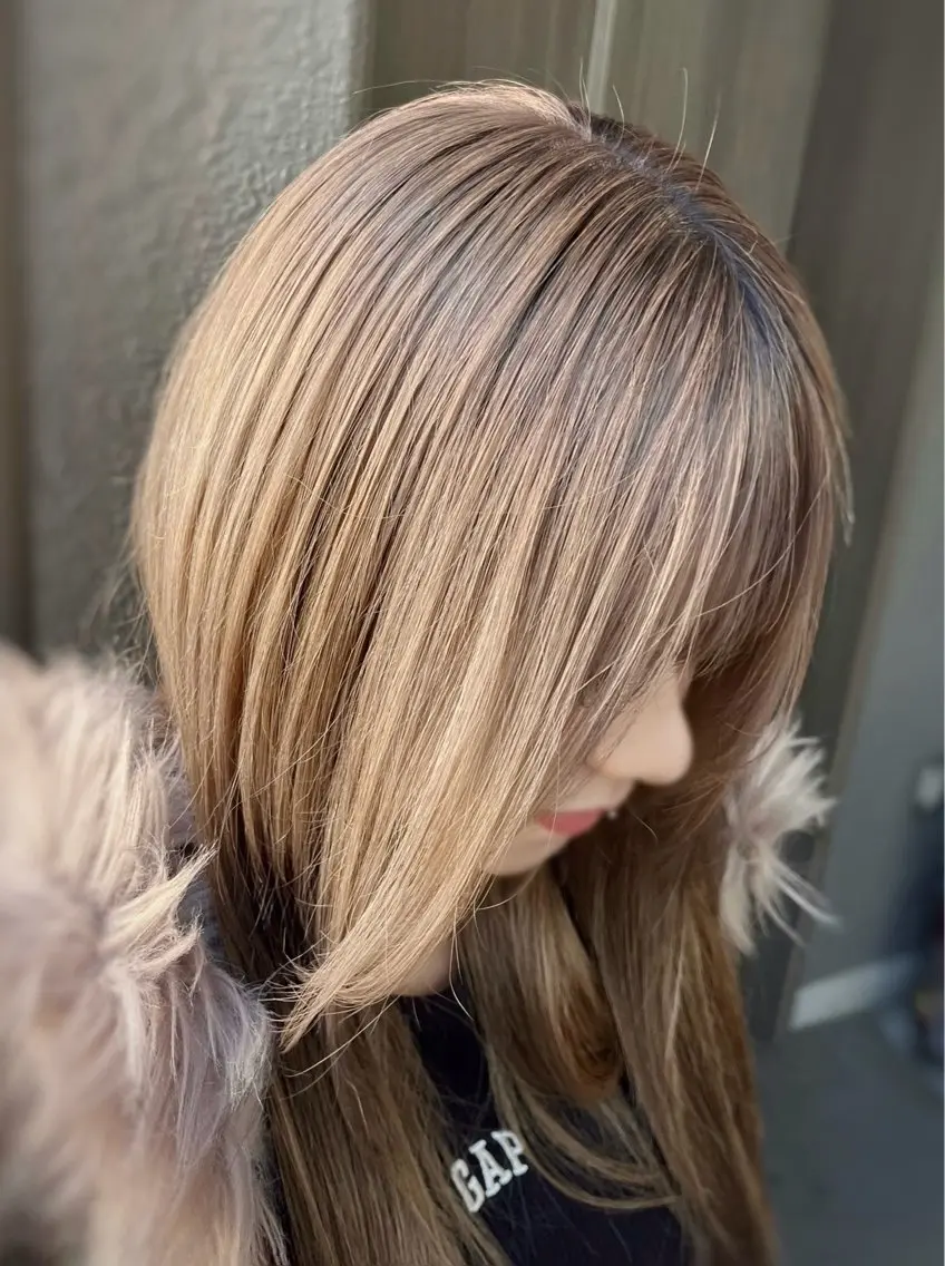ロング カラー パーマ ヘアアレンジ メンズ キッズ ヘアカラー TOON 川崎店 👫🏼橋本貴志のヘアスタイル