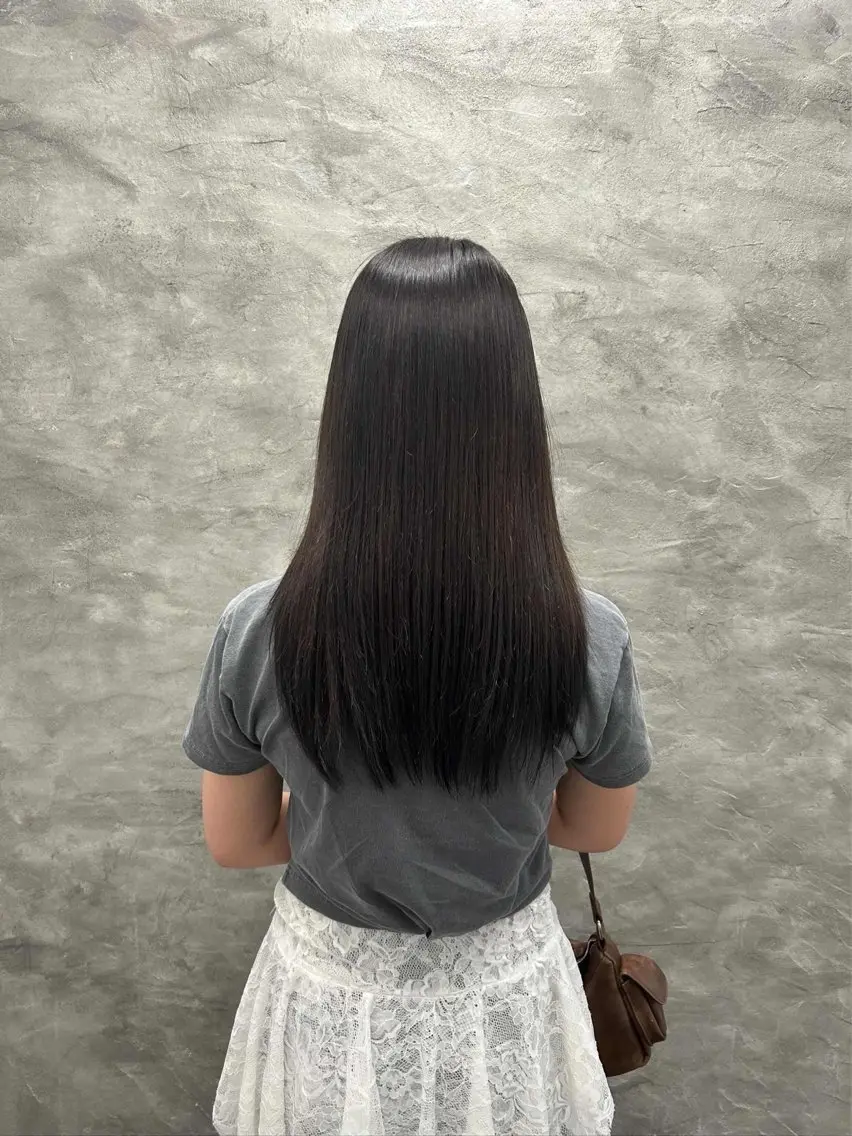 カラー 縮毛矯正 ルプラボウ/ ふくい きなりのヘアスタイル