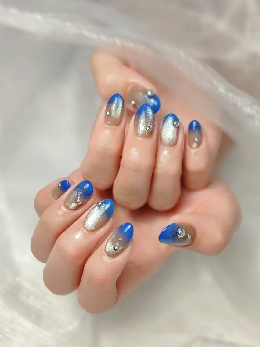 ネイル マグネットネイル ハンドネイル yuru calon nailのネイルデザイン
