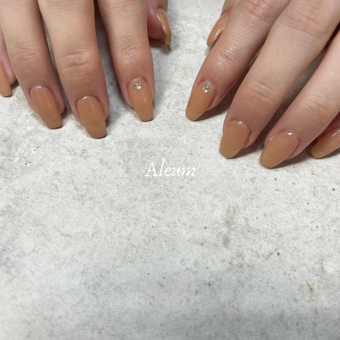 ネイル ストーンネイル ハンドネイル Nail Salon Aleumのネイルデザイン