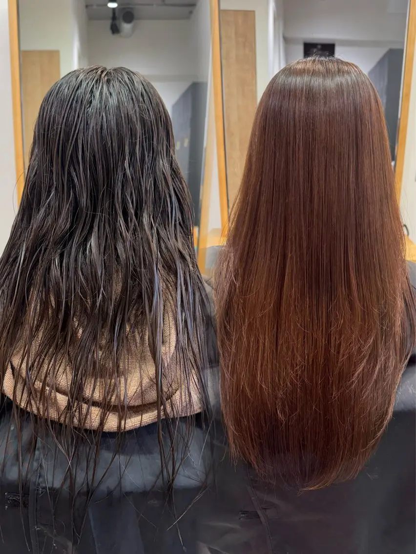 🌨️縮毛×レイヤーカット✂︎🌨️縮毛矯正➕レイヤーカット➕Trの写真