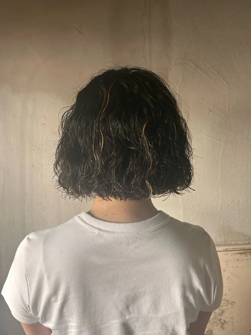 ショート パーマ お任せヘア☘️☘️ 及川渚のヘアスタイル