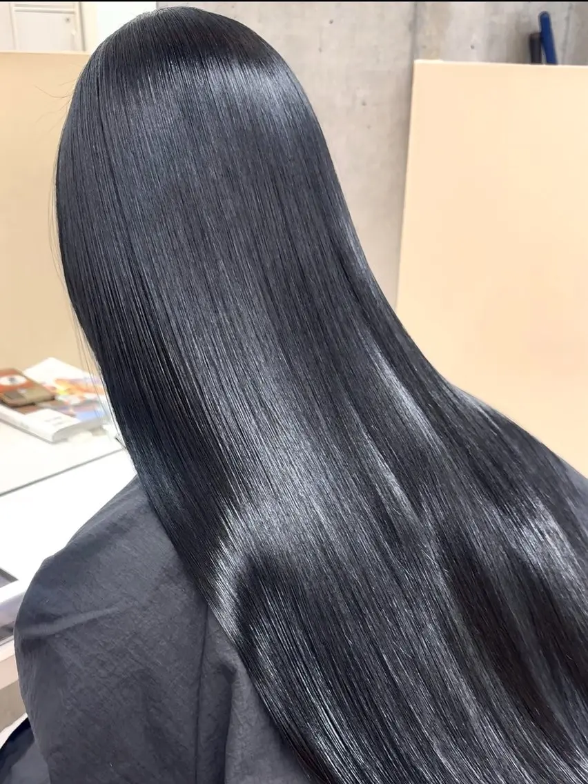 ロング 縮毛矯正 うる艶ヘア♡韓国好き 透明感　shotaのヘアスタイル