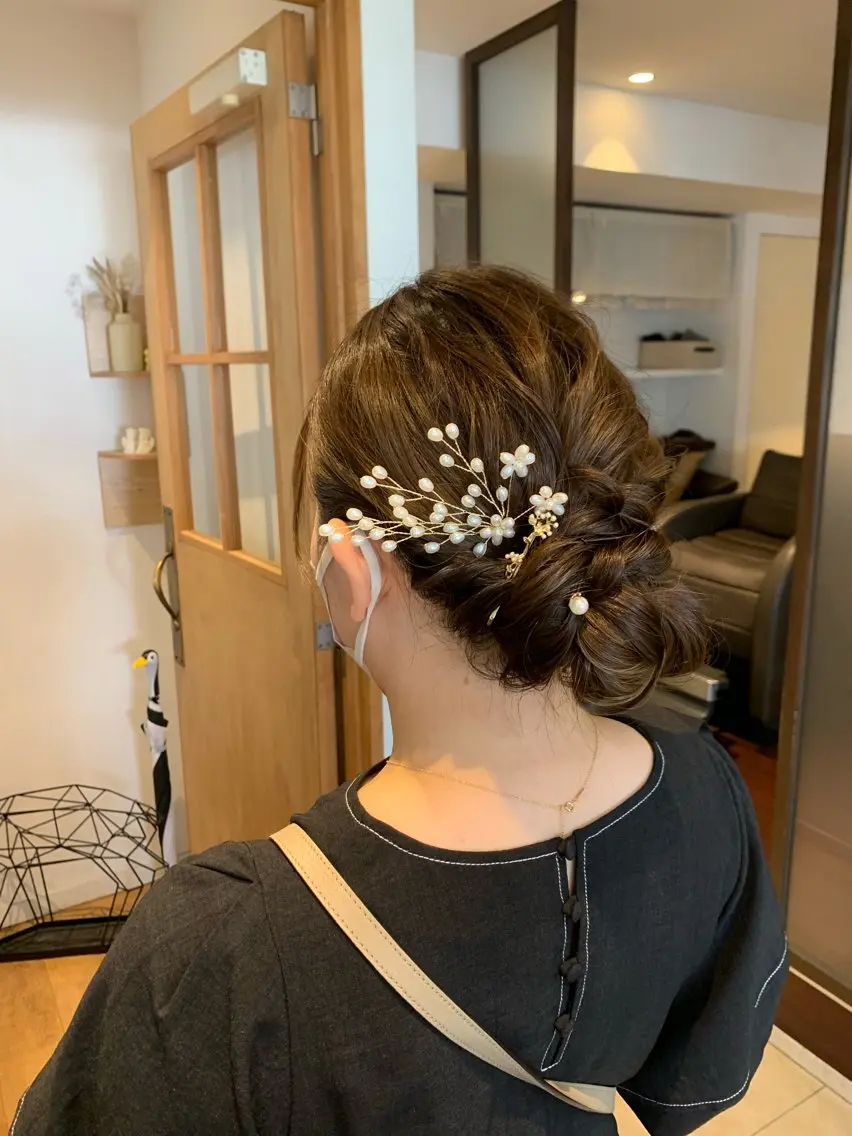 ミディアム ヘアセット 庄司 沙羅のヘアスタイル