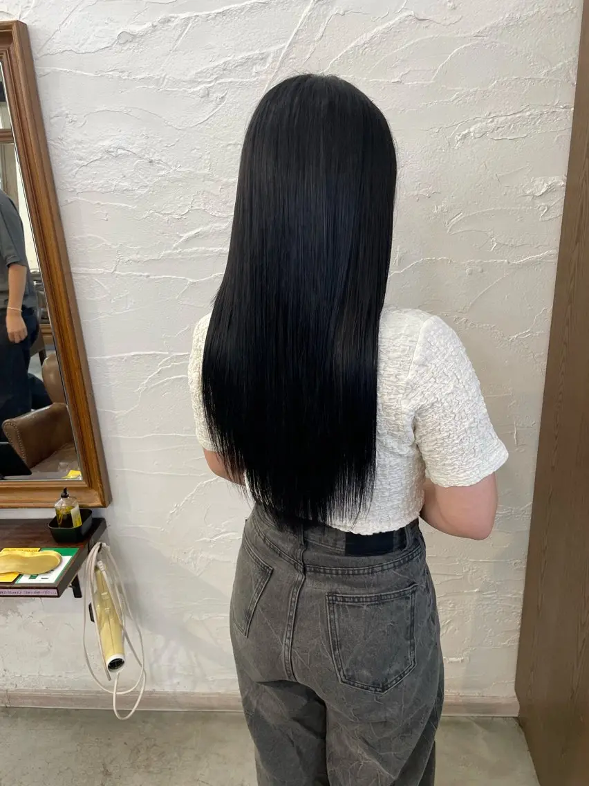 ロング ボブ エクステ ロング エクステ 尾崎 弘和のヘアスタイル