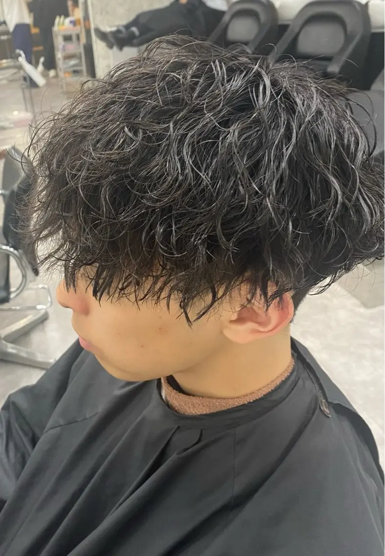 💈カット+波巻きパーマ🌊の写真
